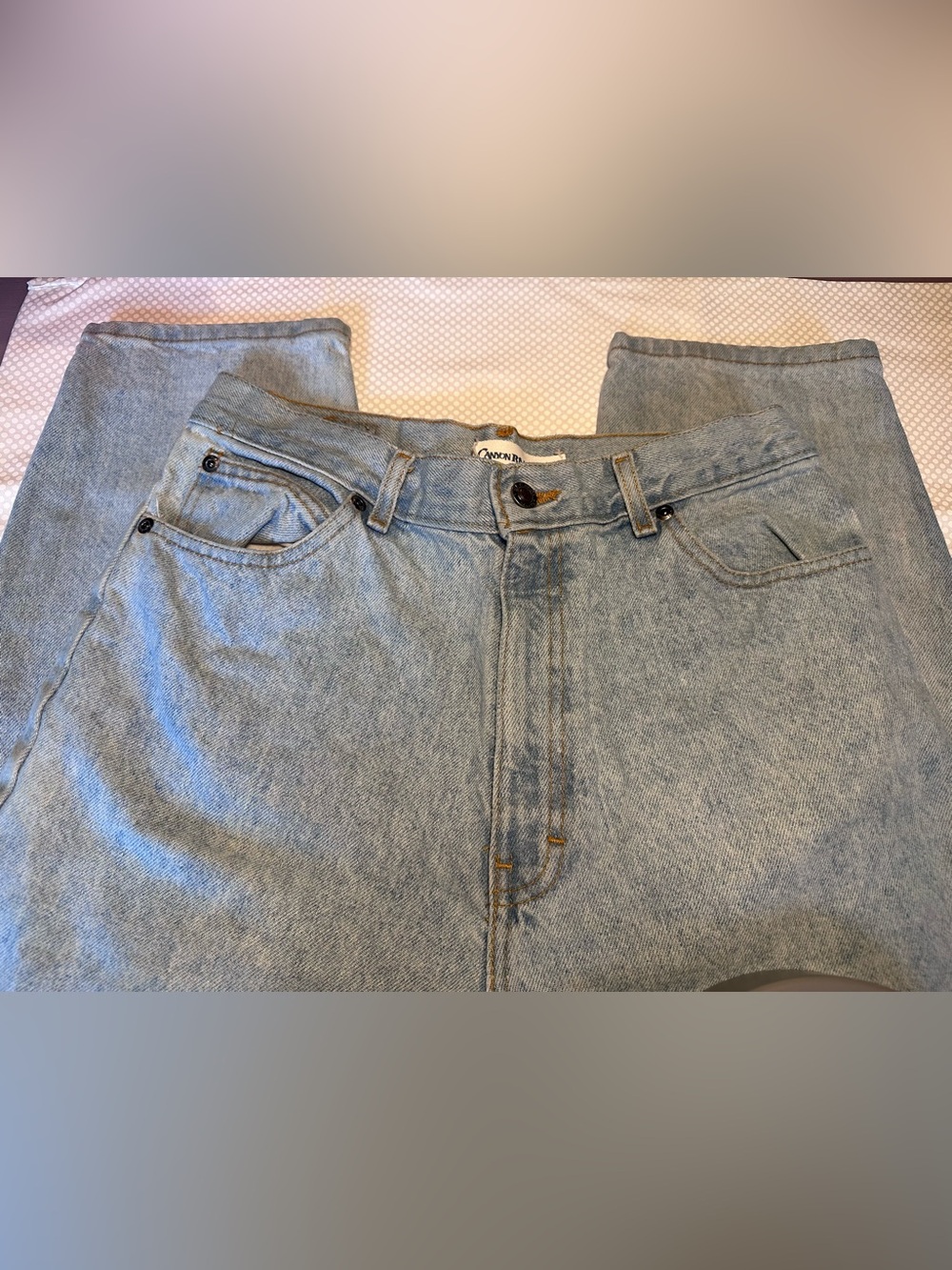 Vintage Canyon River Blues High Rise Mom Jeans Size 16 1/2 Light Wash
